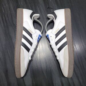 Adidas Samba OG Cloud White Core Black Gum Mens Size 8.5 B75806 Shoes (#2921)